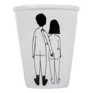 Helen B Cup Nacktes Paar von hinten